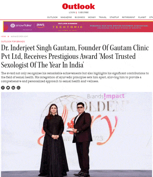 Delhi's sexologist award